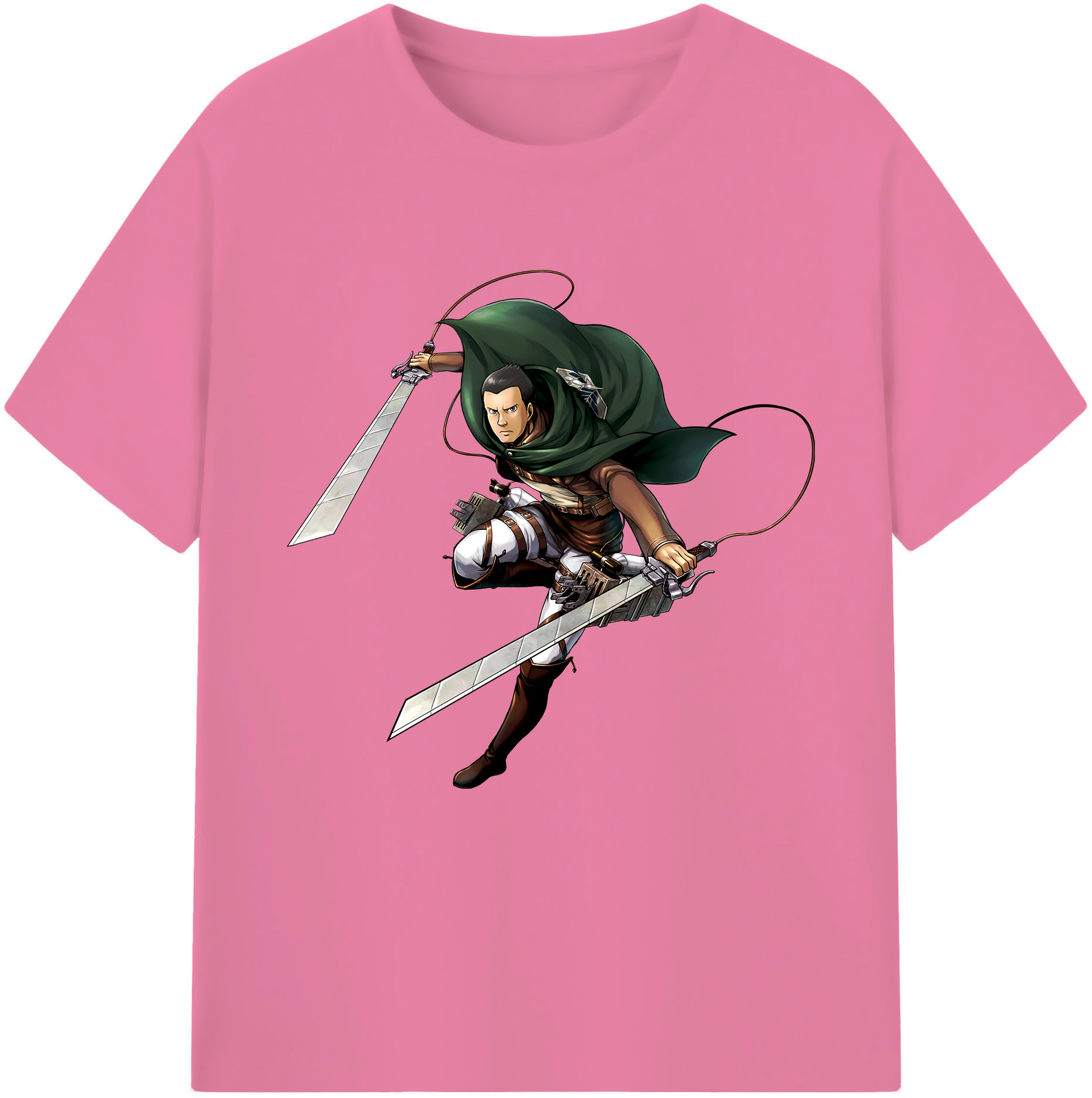 （画像用） 進撃の巨人 Attack on Titan 綿100％半袖Tシャツ（フロントプリント）